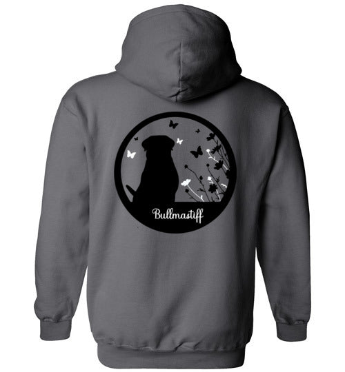 Bullmastiff Flowers Gildan Heavy Blend Hoodie S,M,L,XL - WagALotBowWow