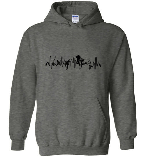 Leonberger Heartbeat Hoodie Unisex - WagALotBowWow