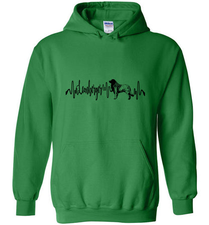 Leonberger Heartbeat Hoodie Unisex - WagALotBowWow