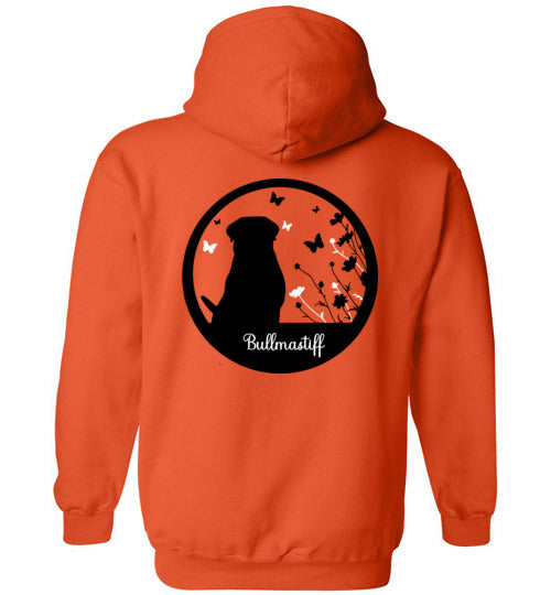Bullmastiff Flowers Gildan Heavy Blend Hoodie S,M,L,XL - WagALotBowWow