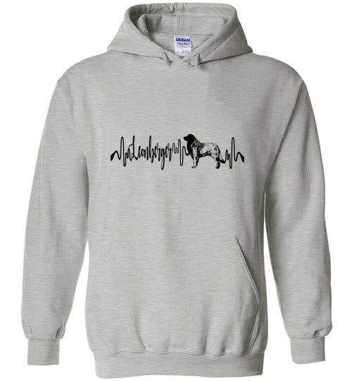 Leonberger Heartbeat Hoodie Unisex - WagALotBowWow