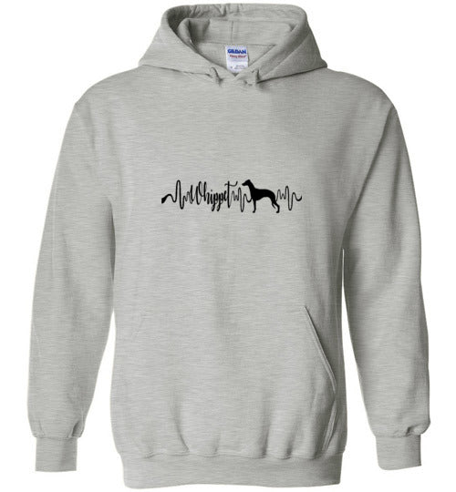 Whippet Heartbeat Long Sleeve & Hoodie Unisex - WagALotBowWow