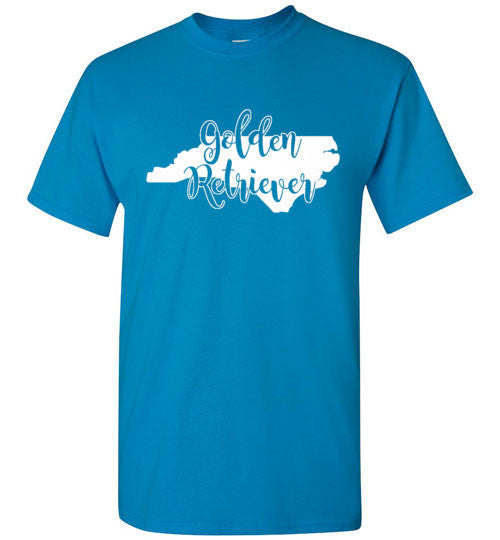 Unisex and Youth NC Golden Gildan Short Sleeve White Print T-Shirt - WagALotBowWow