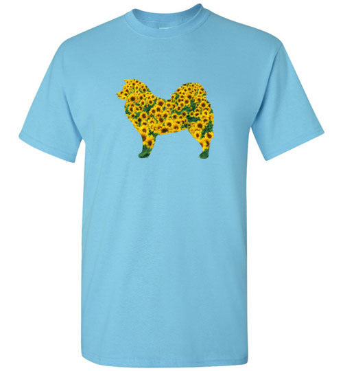 Sunflower Long Coat Unisex Gildan Short-Sleeve T-Shirt - WagALotBowWow