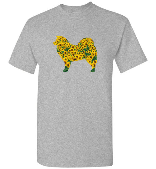 Sunflower Long Coat Unisex Gildan Short-Sleeve T-Shirt - WagALotBowWow