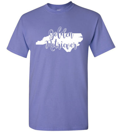 Unisex and Youth NC Golden Gildan Short Sleeve White Print T-Shirt - WagALotBowWow