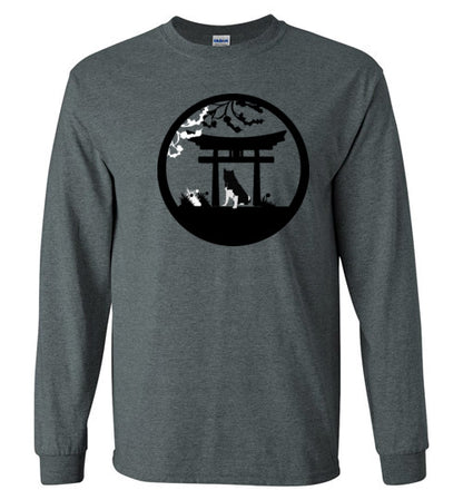 Akita Gate Gildan Long Sleeve T-Shirt - WagALotBowWow