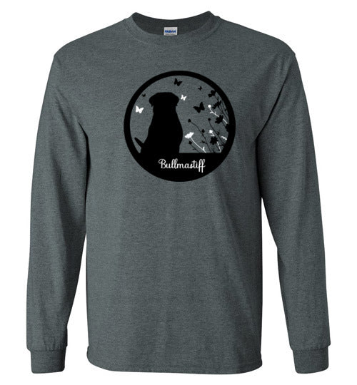 Bullmastiff Flowers Long Sleeve S,M,L,XL - WagALotBowWow