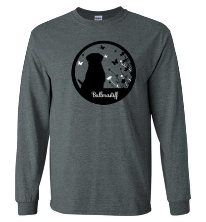 Bullmastiff Flowers Long Sleeve 2XL,3XL,4XL,5XL - WagALotBowWow