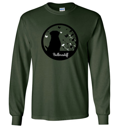 Bullmastiff Flowers Long Sleeve 2XL,3XL,4XL,5XL - WagALotBowWow