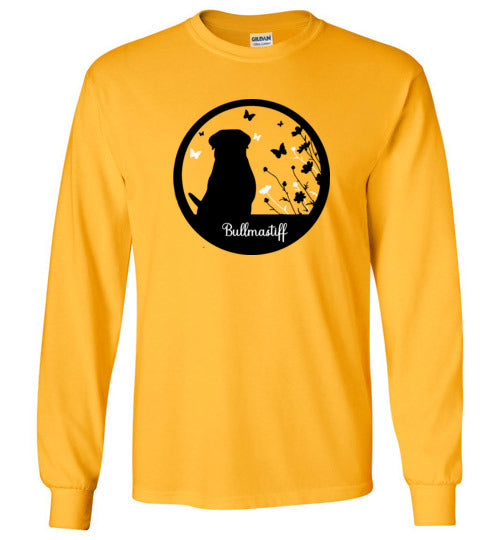 Bullmastiff Flowers Long Sleeve S,M,L,XL - WagALotBowWow