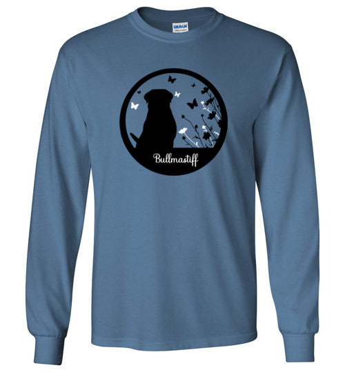 Bullmastiff Flowers Long Sleeve S,M,L,XL - WagALotBowWow