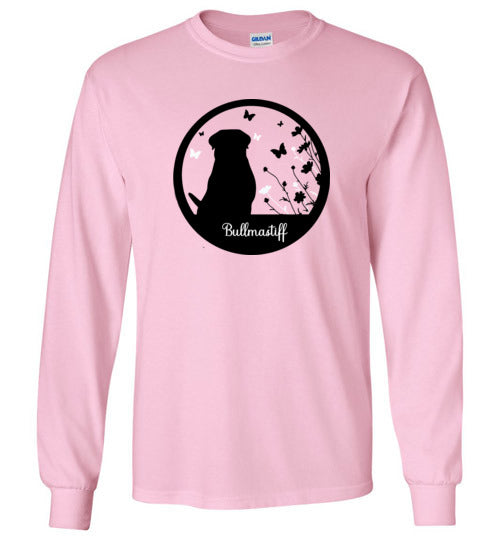 Bullmastiff Flowers Long Sleeve S,M,L,XL - WagALotBowWow