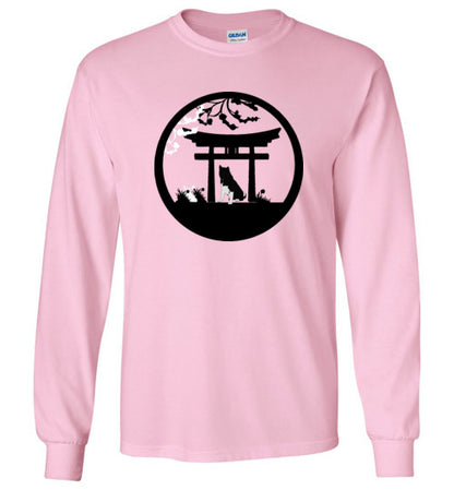 Akita Gate Gildan Long Sleeve T-Shirt - WagALotBowWow