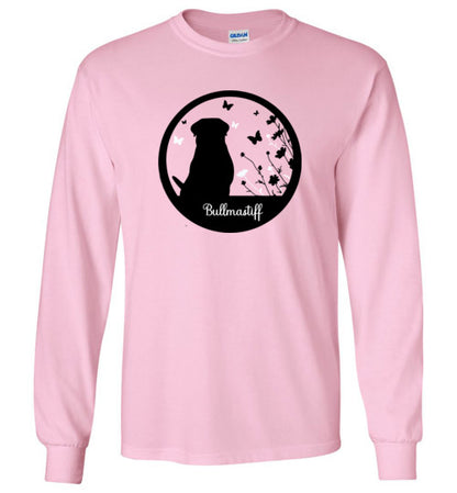 Bullmastiff Flowers Long Sleeve 2XL,3XL,4XL,5XL - WagALotBowWow