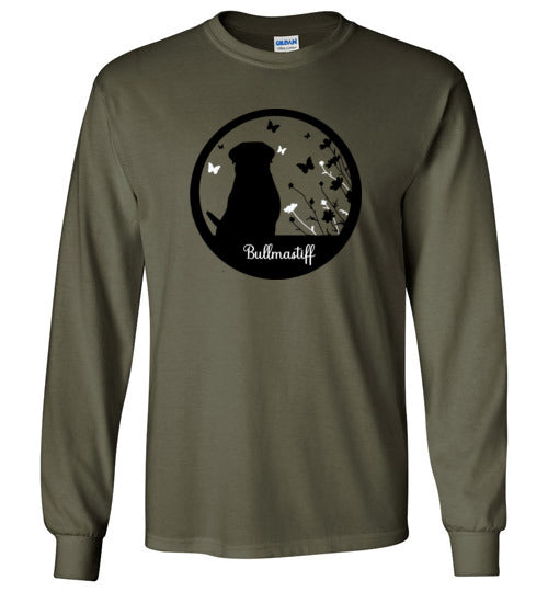 Bullmastiff Flowers Long Sleeve 2XL,3XL,4XL,5XL - WagALotBowWow