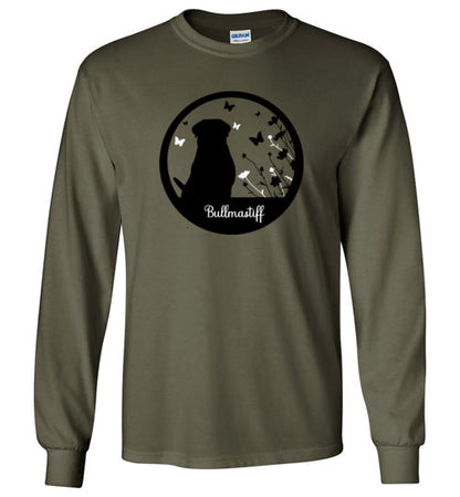 Bullmastiff Flowers Long Sleeve S,M,L,XL - WagALotBowWow