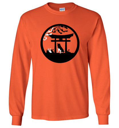 Akita Gate Gildan Long Sleeve T-Shirt - WagALotBowWow