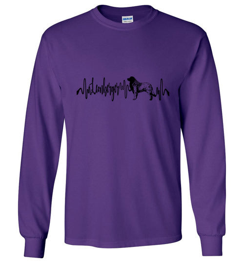 Leonberger Heartbeat Long Sleeve Unisex T-Shirt - WagALotBowWow