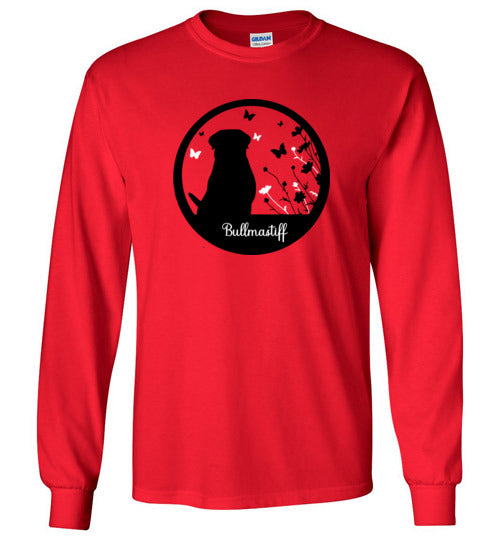Bullmastiff Flowers Long Sleeve S,M,L,XL - WagALotBowWow