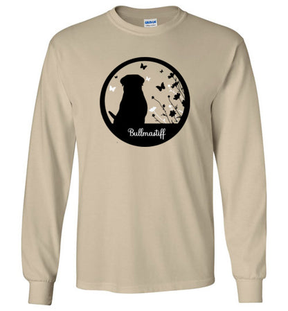 Bullmastiff Flowers Long Sleeve 2XL,3XL,4XL,5XL - WagALotBowWow