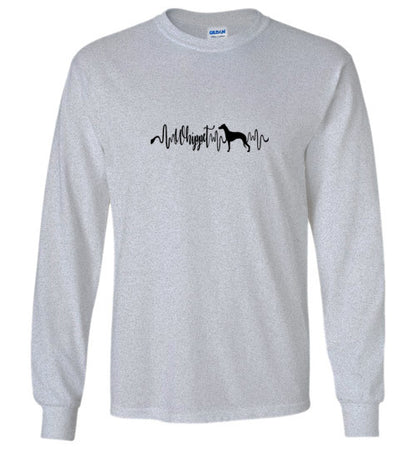Whippet Heartbeat Long Sleeve & Hoodie Unisex - WagALotBowWow