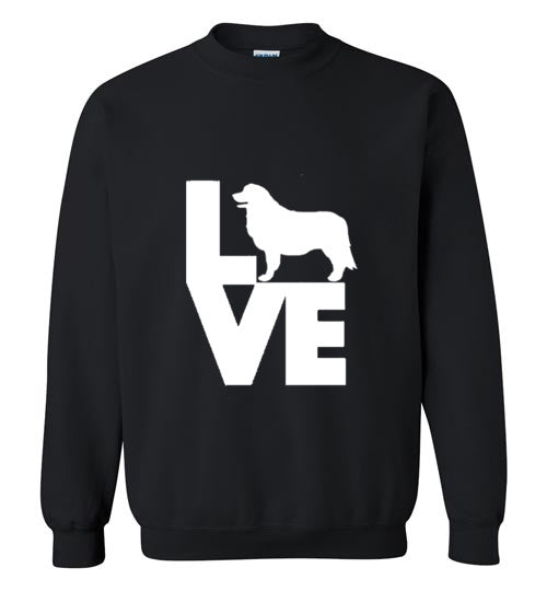 LOVE Leonberger Gildan Sweatshirt - WagALotBowWow