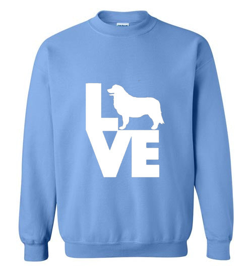 LOVE Leonberger Gildan Sweatshirt - WagALotBowWow