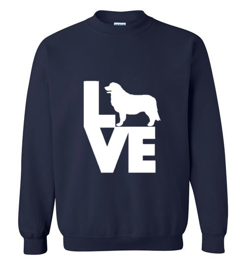 LOVE Leonberger Gildan Sweatshirt - WagALotBowWow