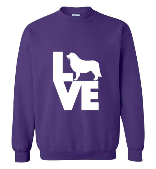 LOVE Leonberger Gildan Sweatshirt - WagALotBowWow