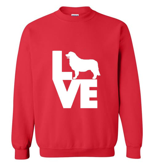 LOVE Leonberger Gildan Sweatshirt - WagALotBowWow