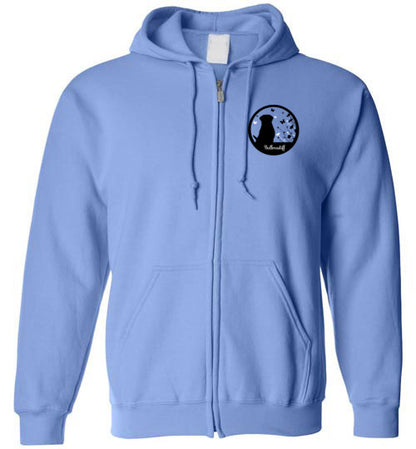 Bullmastiff Flowers Gildan Zip Hoodie S,M,L,XL - WagALotBowWow