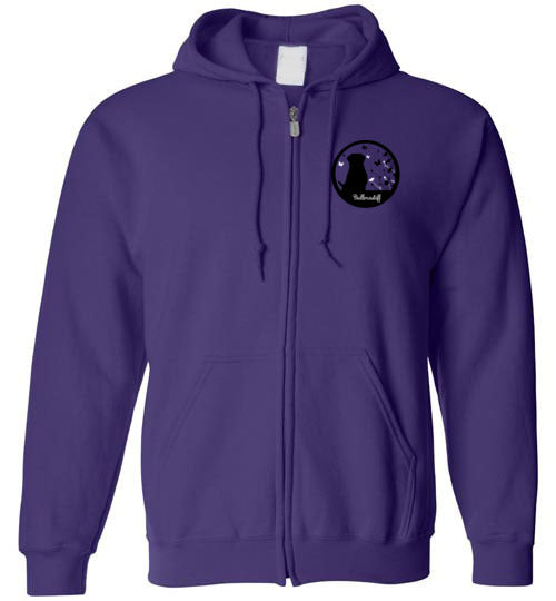 Bullmastiff Flowers Gildan Zip Hoodie S,M,L,XL - WagALotBowWow