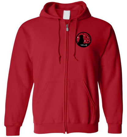 Bullmastiff Flowers Gildan Zip Hoodie S,M,L,XL - WagALotBowWow