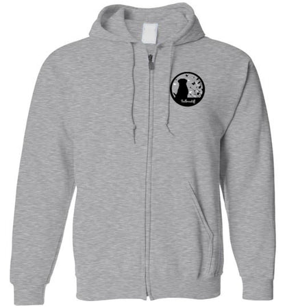 Bullmastiff Flowers Gildan Zip Hoodie S,M,L,XL - WagALotBowWow