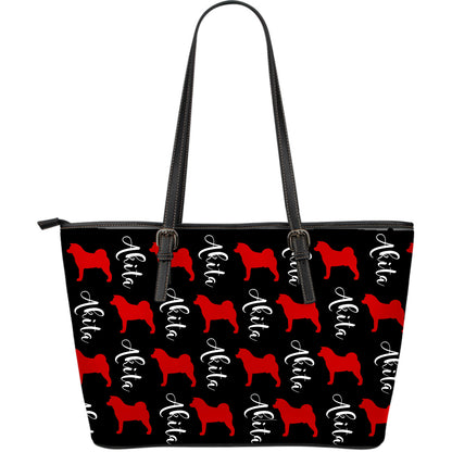Express Akita Leather Tote Large - WagALotBowWow