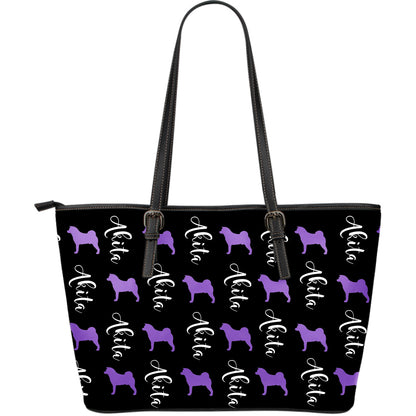 Express Akita Leather Tote Large - WagALotBowWow