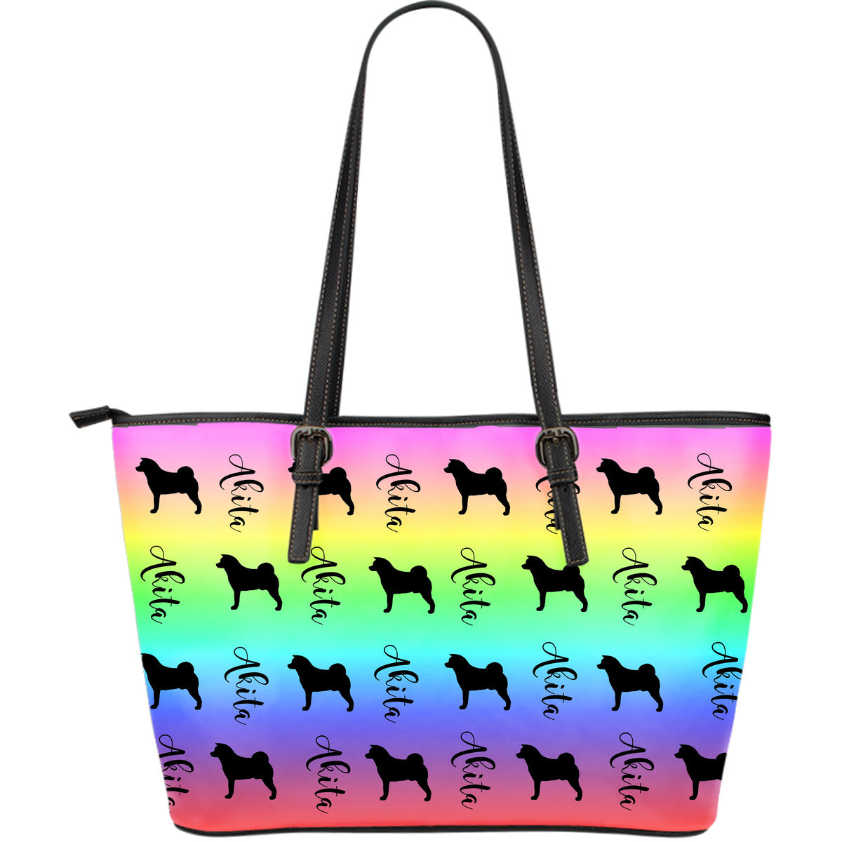 Express Akita Leather Tote Large - WagALotBowWow