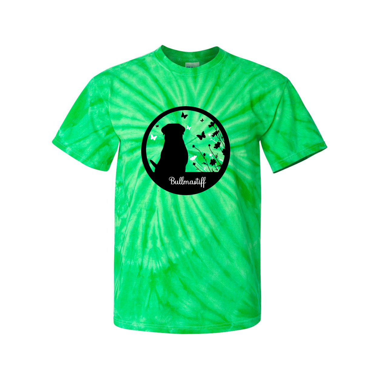 Bullmastiff Flowers Pinwheel SS S,M,L,XL - WagALotBowWow