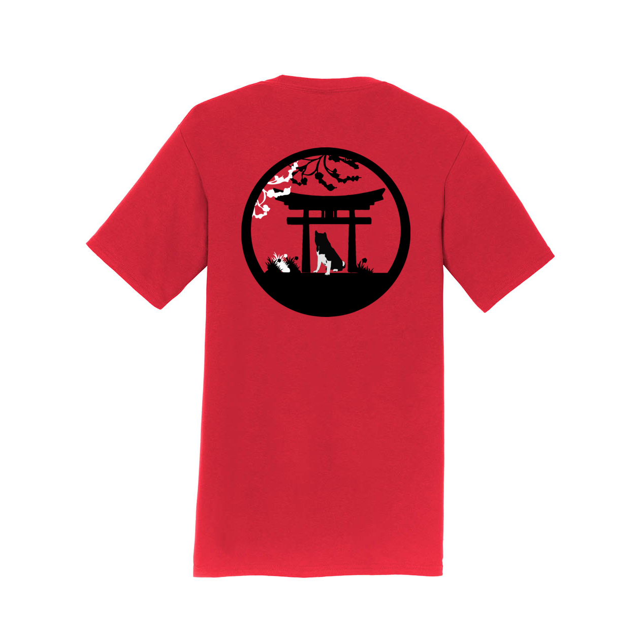 Akita Tree & Gate SS - WagALotBowWow