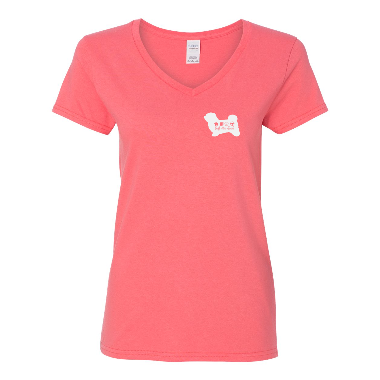 Havanese Scent F/B Women's V-Neck T-Shirt - WagALotBowWow