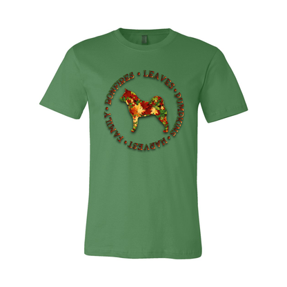 Akita Fall Unisex Short Sleeve Jersey Tee - WagALotBowWow