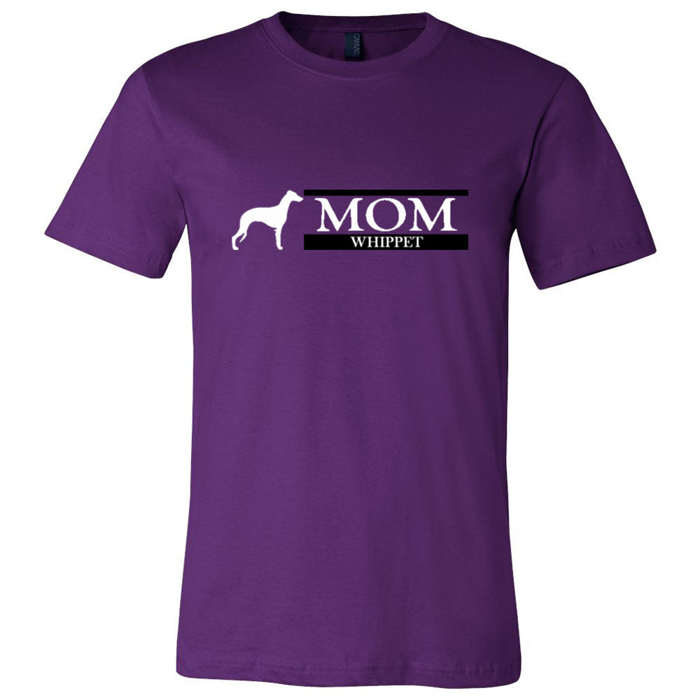 Whippet Mom White Unisex Short Sleeve Jersey Tee - WagALotBowWow