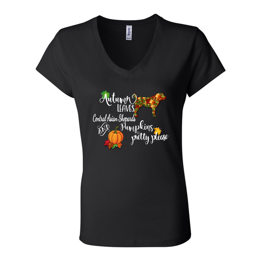 CAS Autumn Short Sleeve Jersey V-Neck Tee - WagALotBowWow