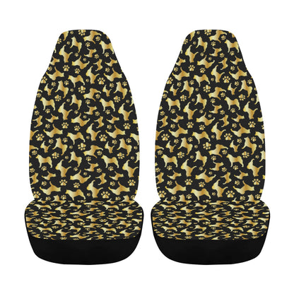 Akita Silhouette & Paw Car Seat Covers - WagALotBowWow