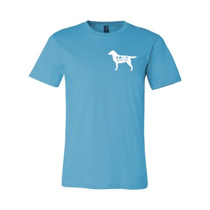 Labrador Scent F/B Unisex SS Jersey Tee - WagALotBowWow