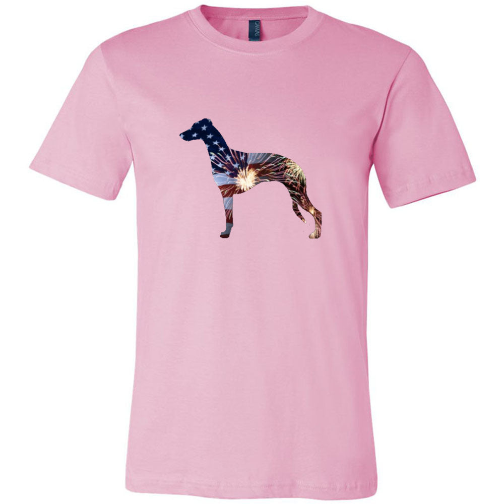 Patriotic Whippet Unisex Short Sleeve Jersey Tee - WagALotBowWow