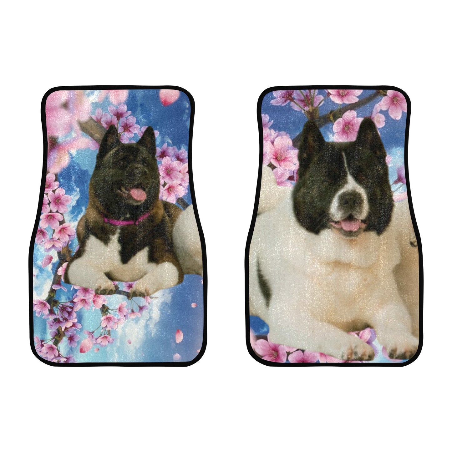 Custom Car Front Seat Floor Mats - WagALotBowWow