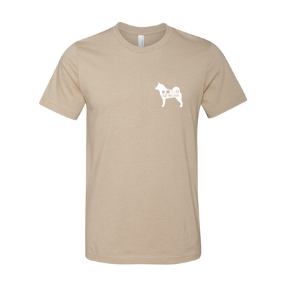 Akita Scent Sniff F/B Unisex SS Jersey Tee - WagALotBowWow