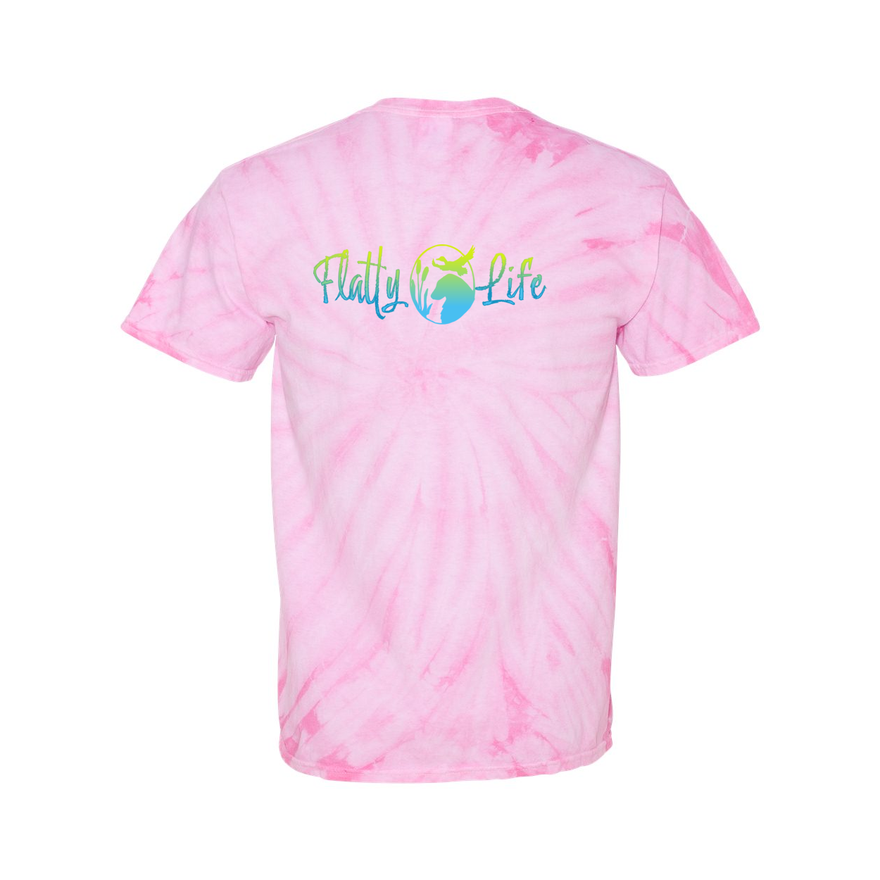 Flatty Life Front/Back Pinwheel SS T-Shirt - WagALotBowWow